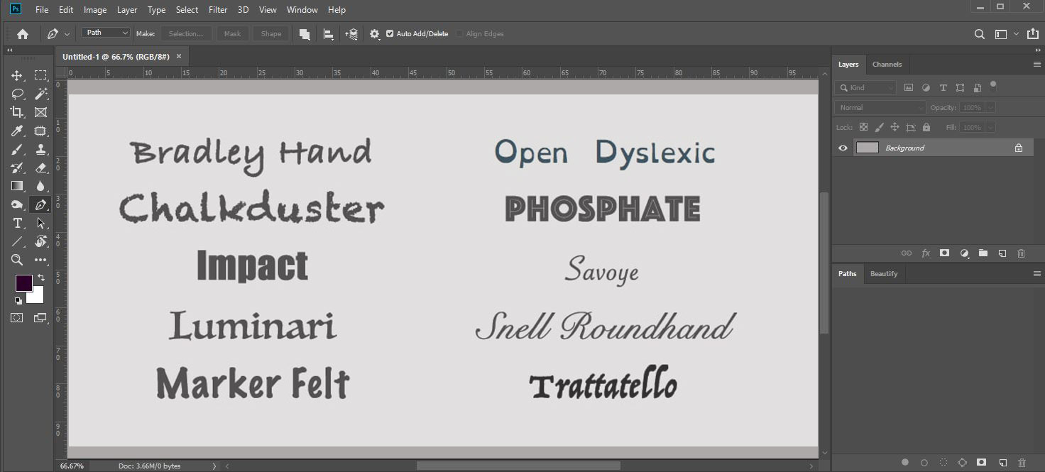 extra fonts for photoshop mac
